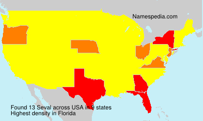 Surname Seval in USA Surname Seval in USA
