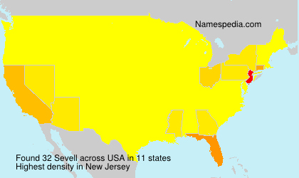 Surname Sevell in USA Surname Sevell in USA