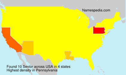 Surname Sevior in USA Surname Sevior in USA