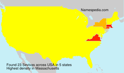 Surname Sevivas in USA Surname Sevivas in USA