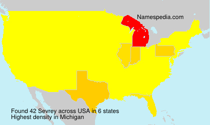 Surname Sevrey in USA Surname Sevrey in USA