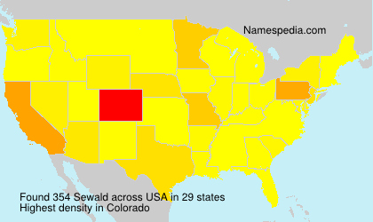 Surname Sewald in USA Surname Sewald in USA