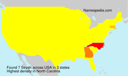 Surname Seyah in USA Surname Seyah in USA