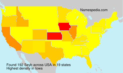 Surname Seyb in USA Surname Seyb in USA