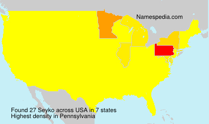 Surname Seyko in USA Surname Seyko in USA