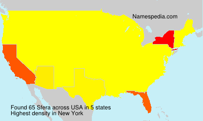 Surname Sfera in USA Surname Sfera in USA