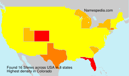 Surname Sferes in USA Surname Sferes in USA
