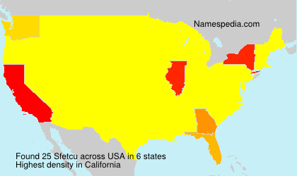Surname Sfetcu in USA Surname Sfetcu in USA