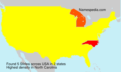 Surname Sfirlea in USA Surname Sfirlea in USA