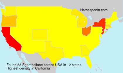 Surname Sgambellone in USA Surname Sgambellone in USA