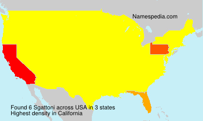 Surname Sgattoni in USA Surname Sgattoni in USA