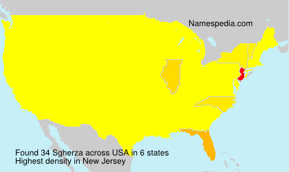 Surname Sgherza in USA Surname Sgherza in USA