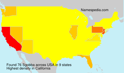 Surname Sgobba in USA Surname Sgobba in USA