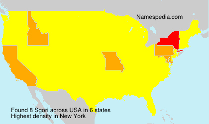 Surname Sgori in USA Surname Sgori in USA