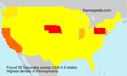 Surname Sgourakis in USA