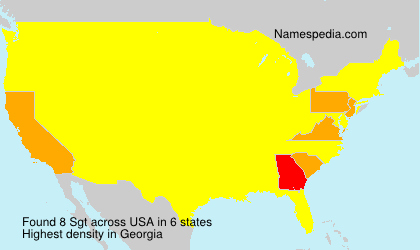 Surname Sgt in USA Surname Sgt in USA