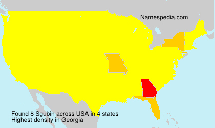 Surname Sgubin in USA Surname Sgubin in USA