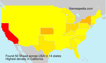 Surname Shaad in USA Surname Shaad in USA