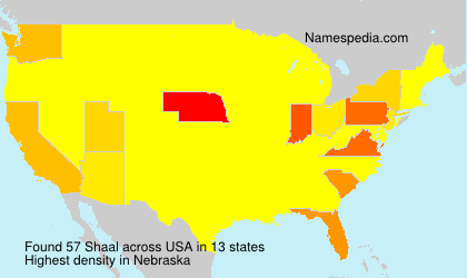 Surname Shaal in USA Surname Shaal in USA