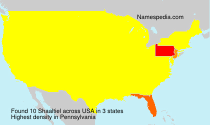 Surname Shaaltiel in USA Surname Shaaltiel in USA
