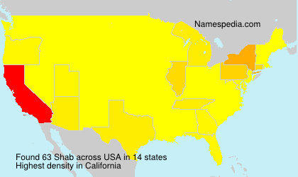 Surname Shab in USA Surname Shab in USA