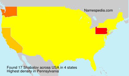 Surname Shabalov in USA Surname Shabalov in USA
