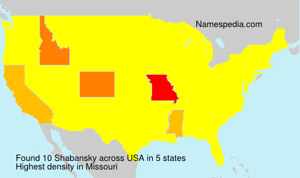 Surname Shabansky in USA Surname Shabansky in USA