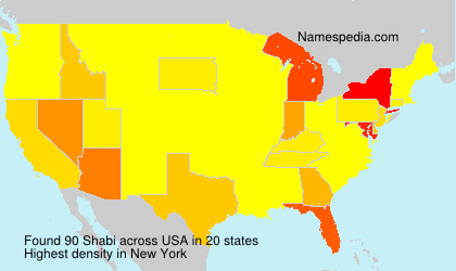 Surname Shabi in USA Surname Shabi in USA