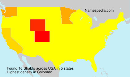 Surname Shablo in USA Surname Shablo in USA