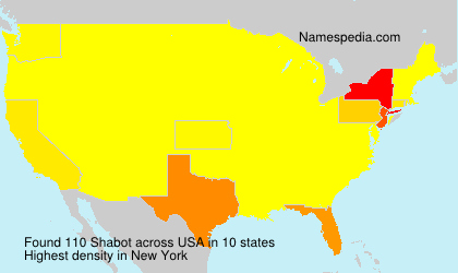 Surname Shabot in USA Surname Shabot in USA