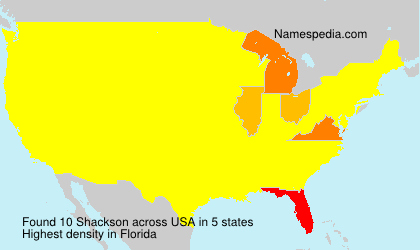 Surname Shackson in USA Surname Shackson in USA