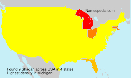 Surname Shadah in USA Surname Shadah in USA
