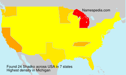 Surname Shadko in USA Surname Shadko in USA