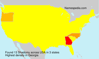 Surname Shadomy in USA Surname Shadomy in USA