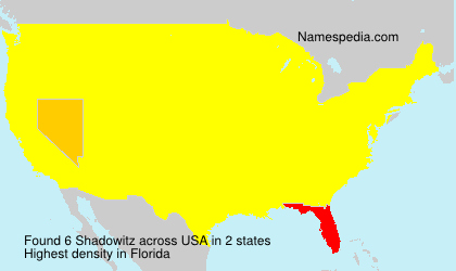 Surname Shadowitz in USA Surname Shadowitz in USA