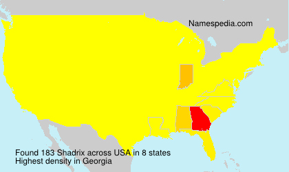 Surname Shadrix in USA Surname Shadrix in USA
