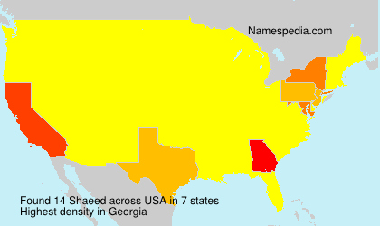 Surname Shaeed in USA Surname Shaeed in USA