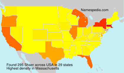 Surname Shaer in USA Surname Shaer in USA