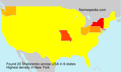 Surname Shafarenko in USA Surname Shafarenko in USA