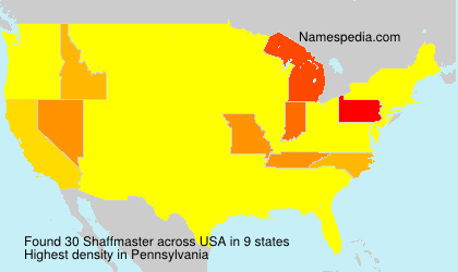 Surname Shaffmaster in USA