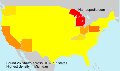 Surname Shaffo in USA Surname Shaffo in USA