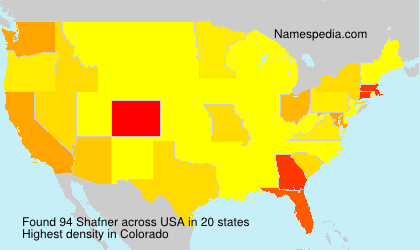 Surname Shafner in USA Surname Shafner in USA
