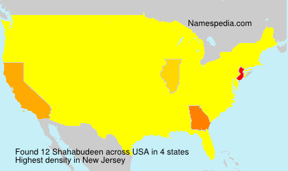 Surname Shahabudeen in USA Surname Shahabudeen in USA
