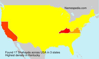 Surname Shahayda in USA Surname Shahayda in USA