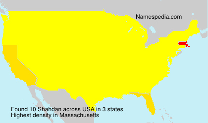 Surname Shahdan in USA Surname Shahdan in USA