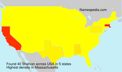 Surname Shahian in USA Surname Shahian in USA