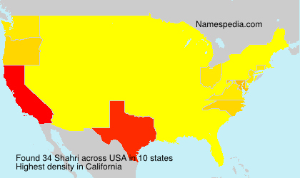 Surname Shahri in USA Surname Shahri in USA
