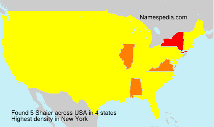 Surname Shaier in USA Surname Shaier in USA