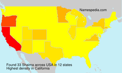 Surname Shaima in USA Surname Shaima in USA