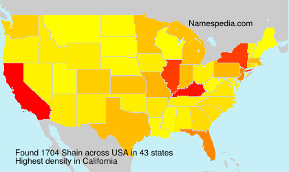 Surname Shain in USA Surname Shain in USA